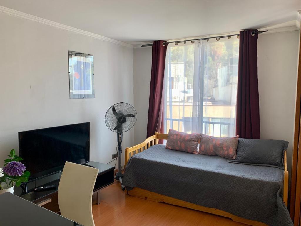 Uh Departmento Lastarria Appartement Santiago Buitenkant foto